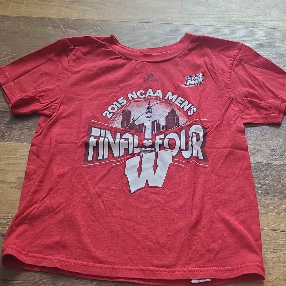 Adidas Red NCAA Men's Final Four Kids T-Shirt